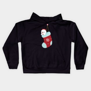 Christmas bichon Kids Hoodie